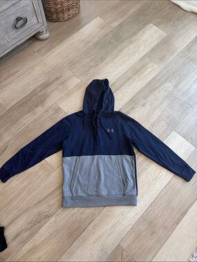 Under Armour Navy Blue Threadborne Fitted Top